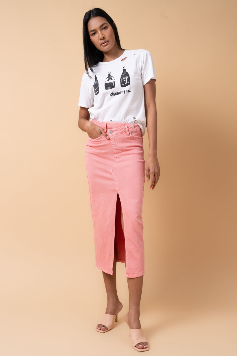 CROSSOVER MIDI SKIRT