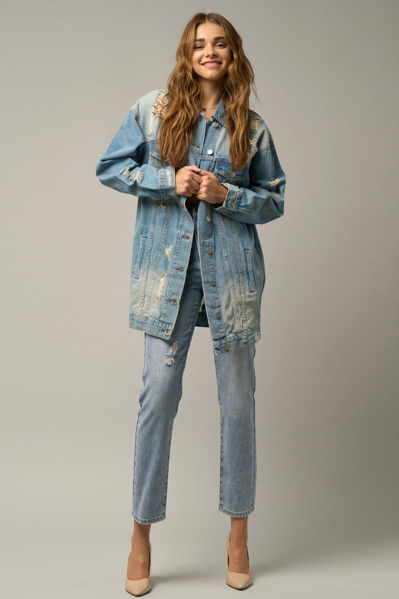 Drop Shoulder Denim Jackets - Insanegene.com