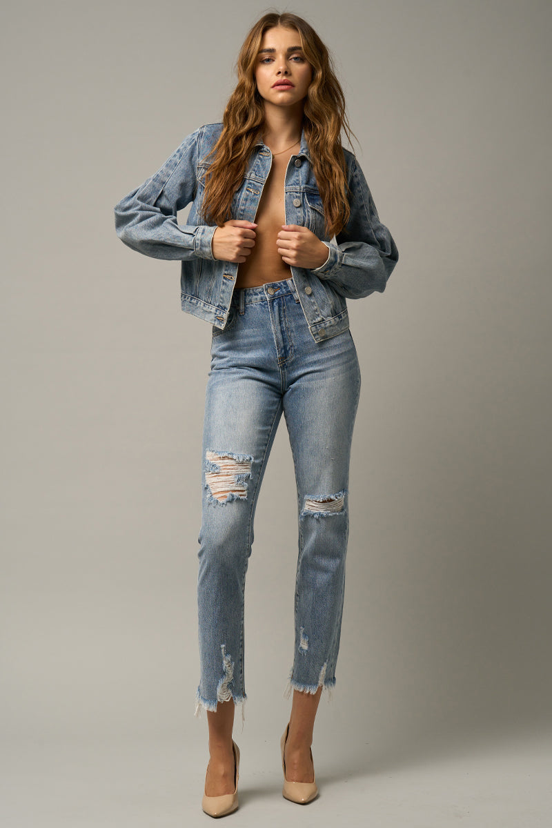 Puff Denim Jacket - Insanegene.com