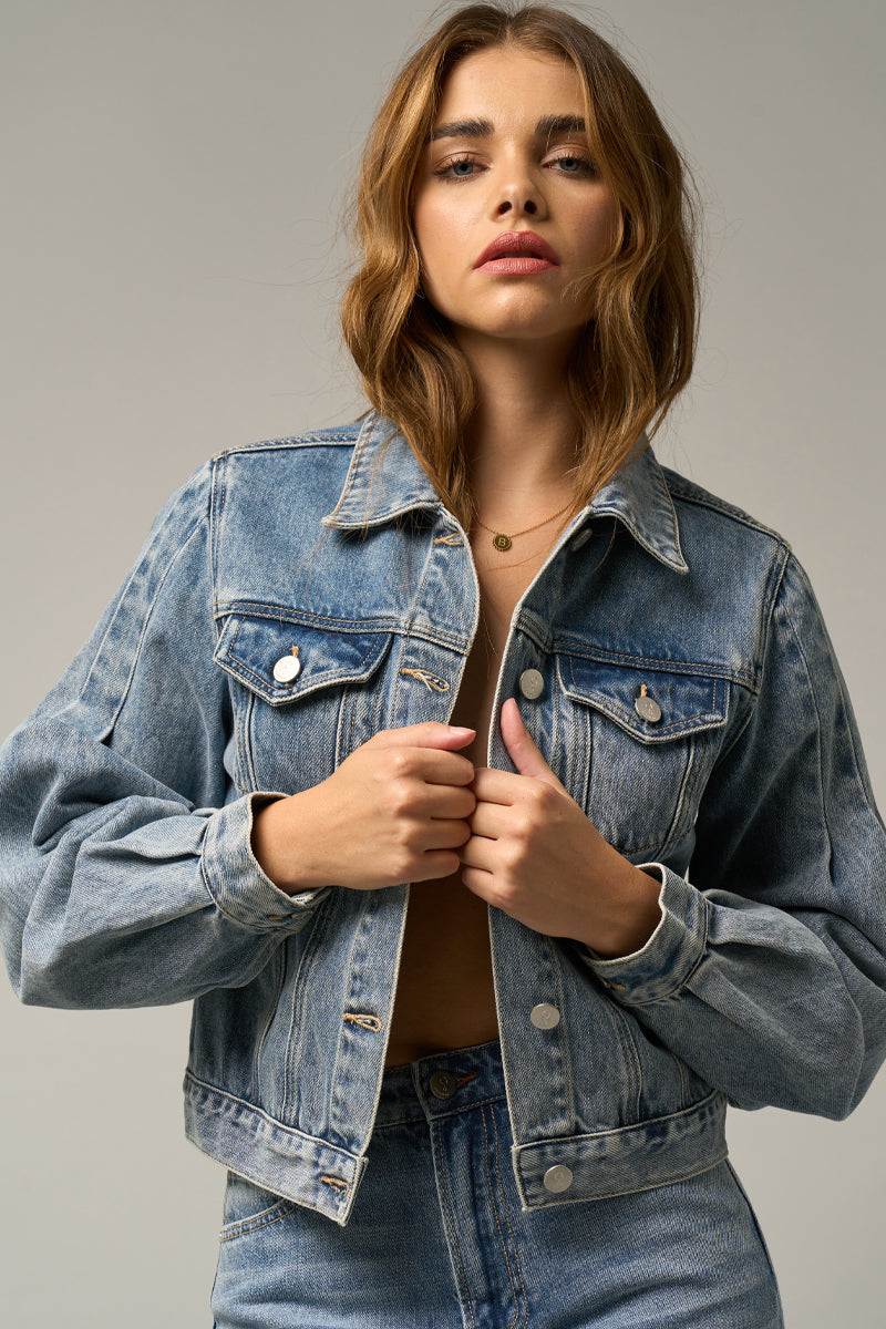 Puff Denim Jacket - Insanegene.com