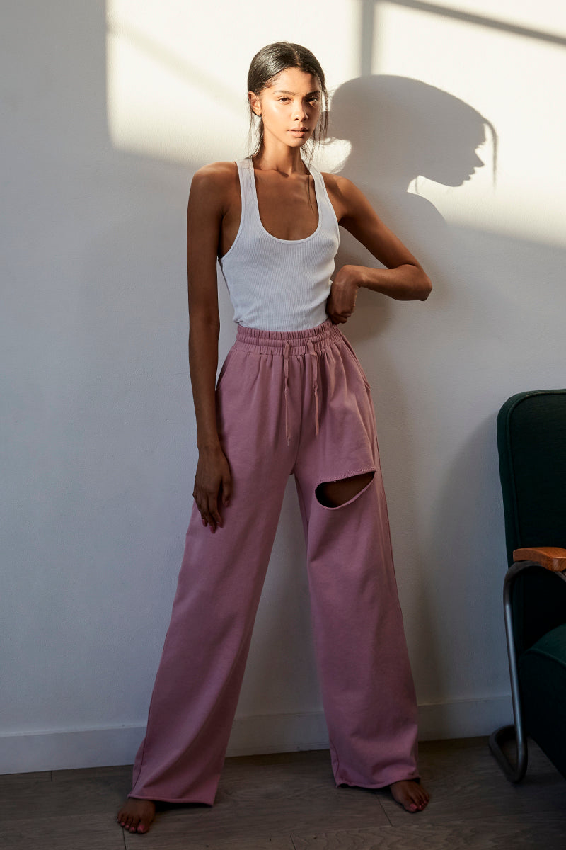 Comfy wide leg lounge pants sales
