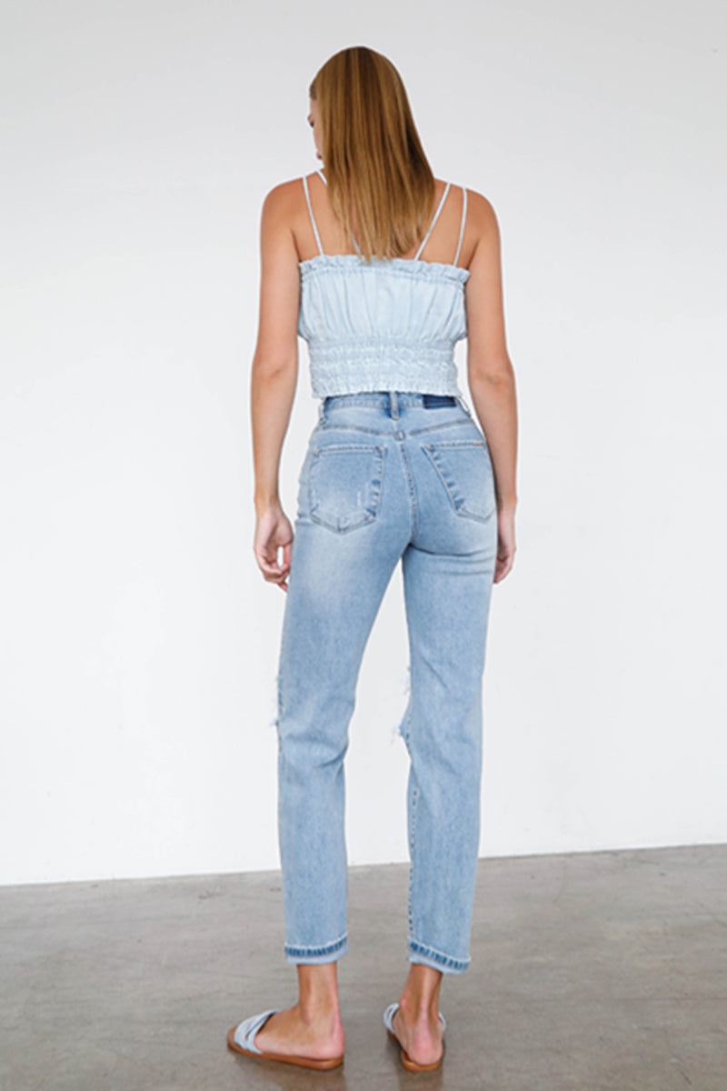 Top Choice High Waist Premium Mom Jeans - Insanegene.com