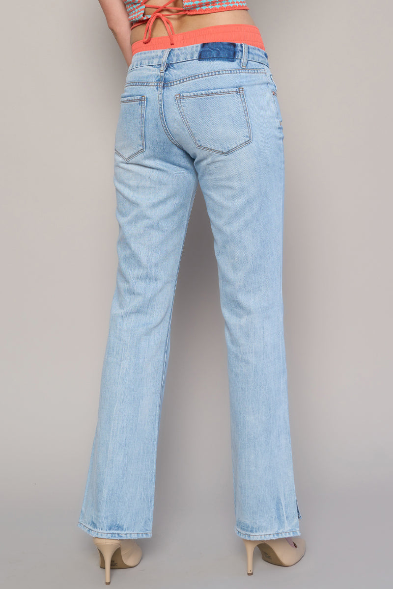 Aces Low Rise Straight Jeans