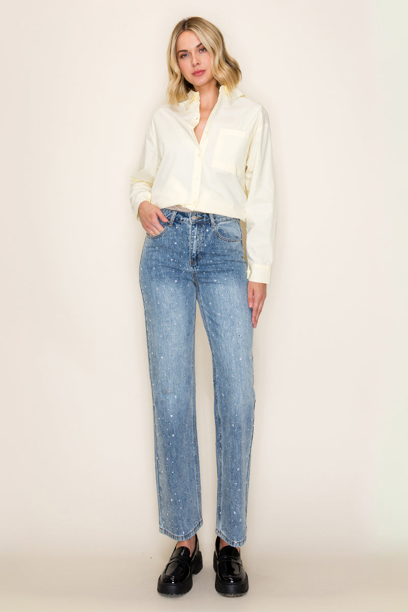 High Rise Bling Straight