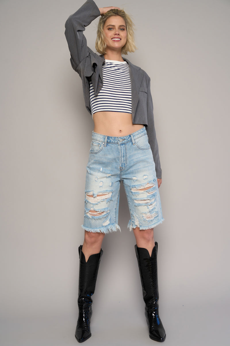 Castaways High Waist Bermuda