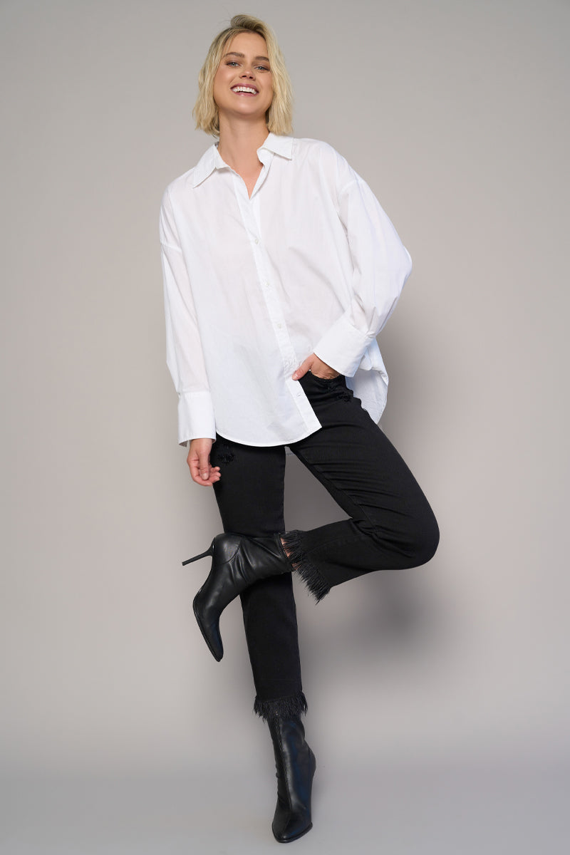 Watch Me Fly High Rise Relaxed Ankle Straight Jeans - Insanegene.com