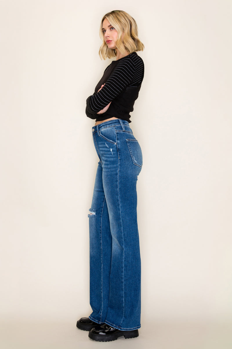 High Rise Relaxed Straight