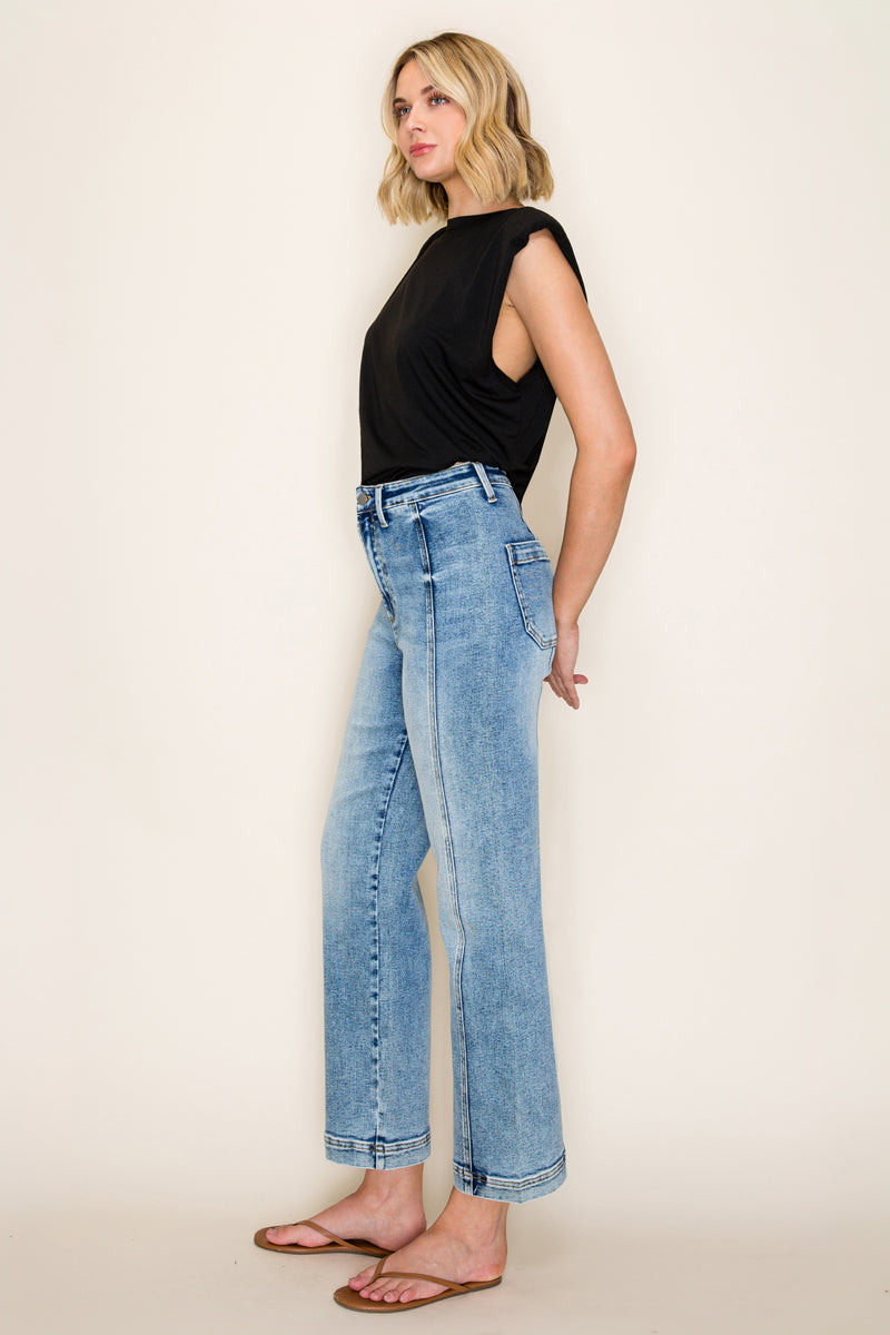 HIGH RISE CROP STRAIGHT