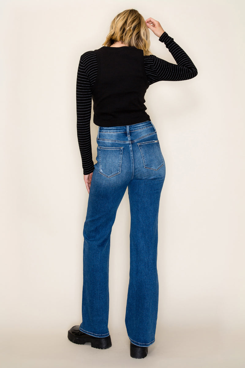 High Rise Relaxed Straight