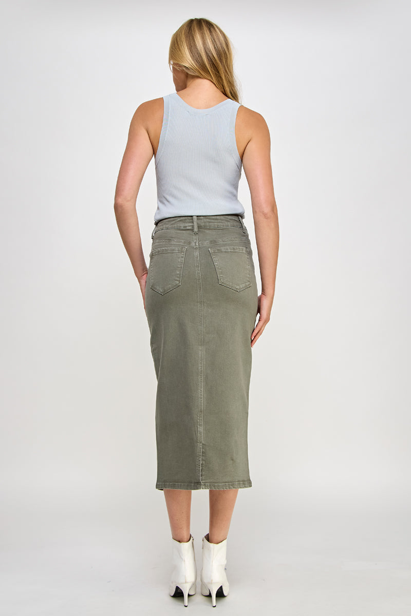 CROSSOVER MIDI SKIRT