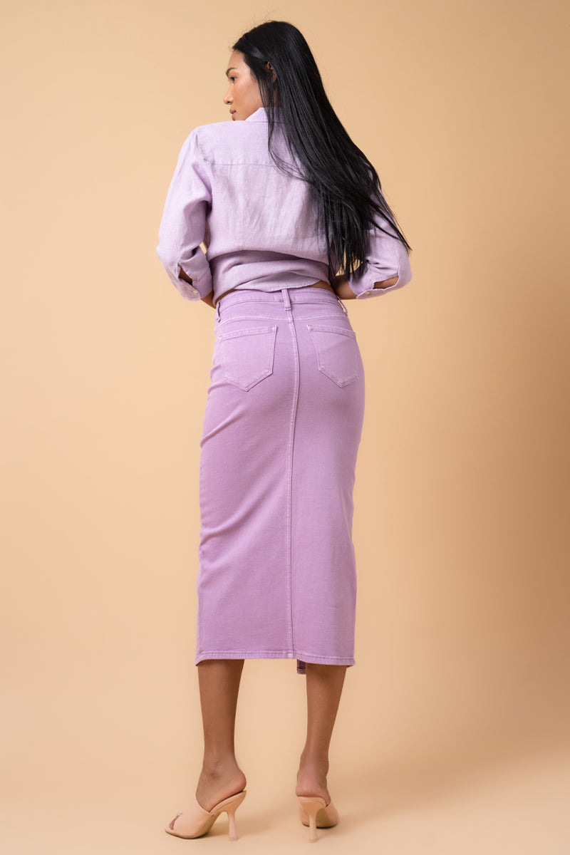 CROSSOVER MIDI SKIRT