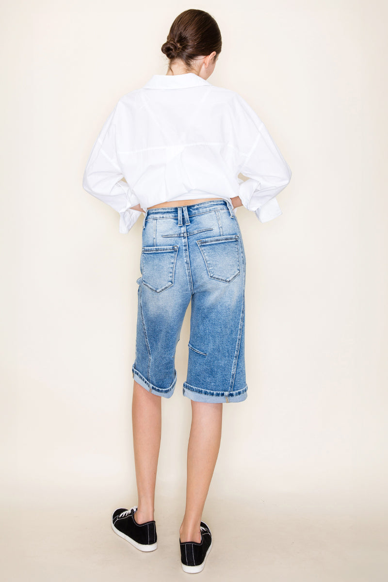 CUFFED BERMUDA SHORTS