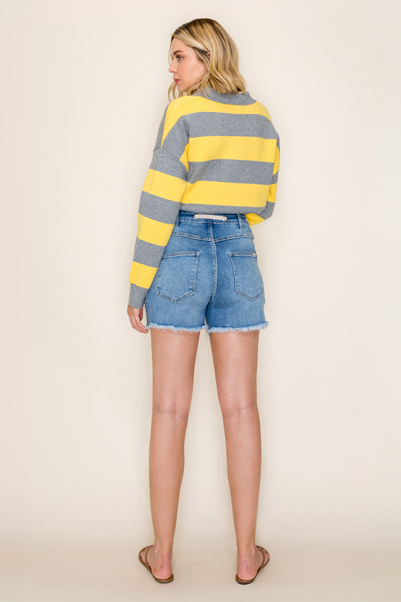 DRAWSTRING TIE WAIST SHORTS