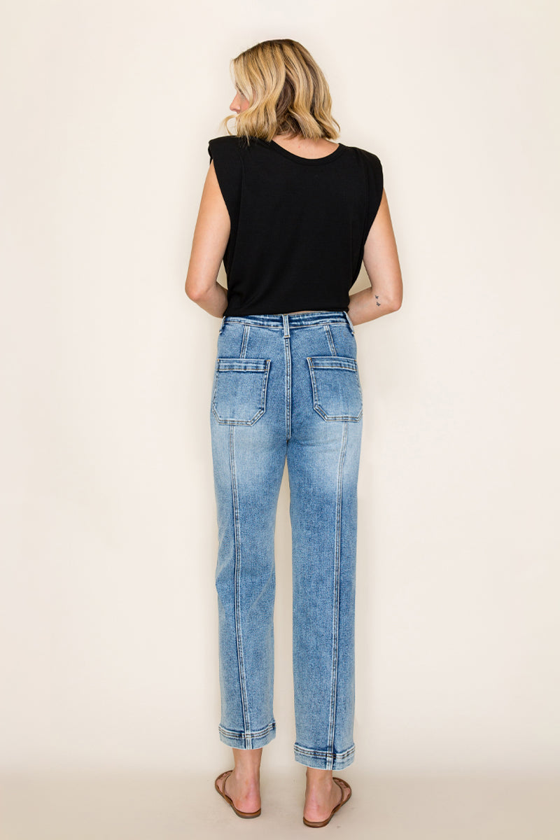 HIGH RISE CROP STRAIGHT