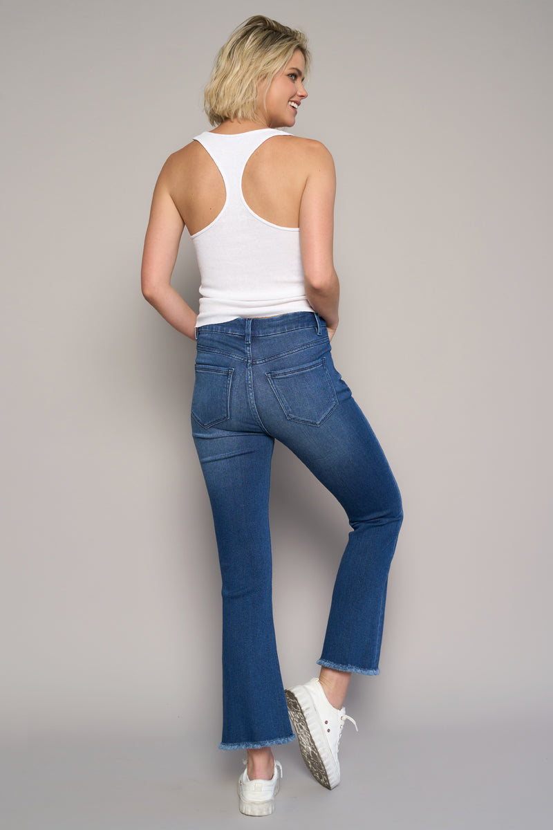 Monday Morning High Rise Crop Boot Jeans