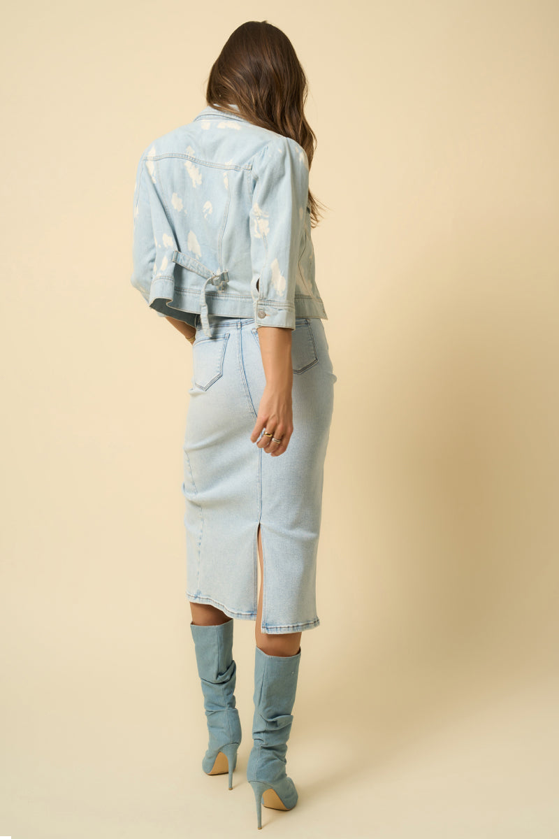 CROSSOVER MIDI SKIRT 