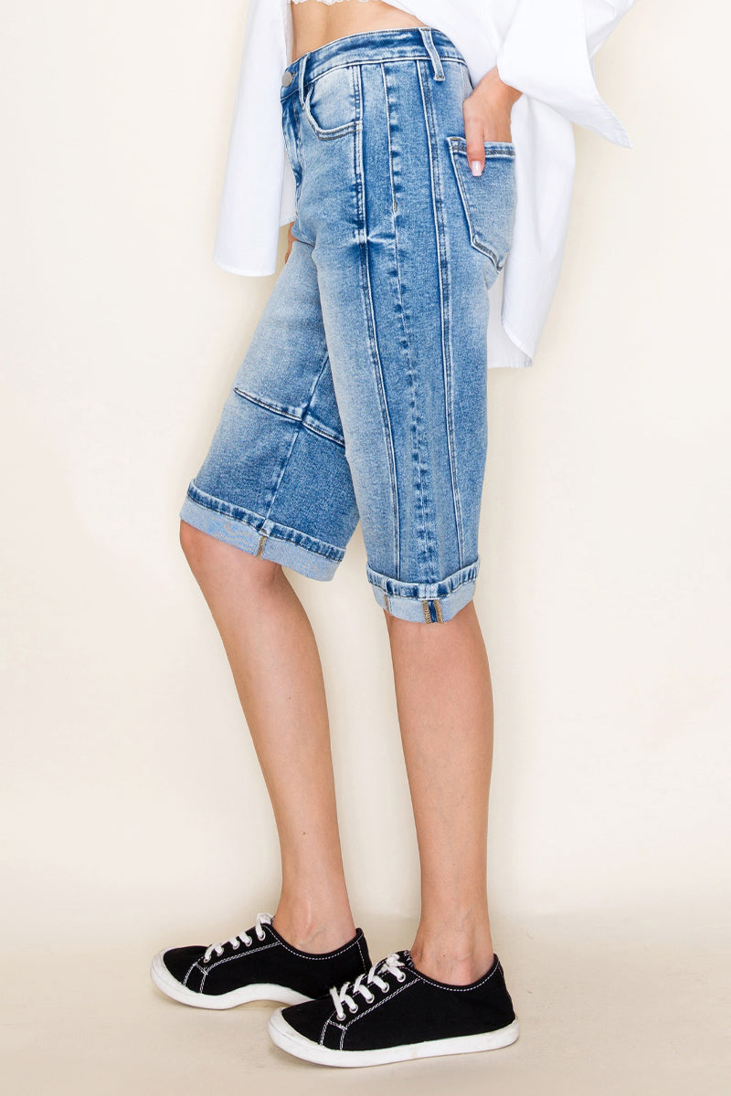 CUFFED BERMUDA SHORTS