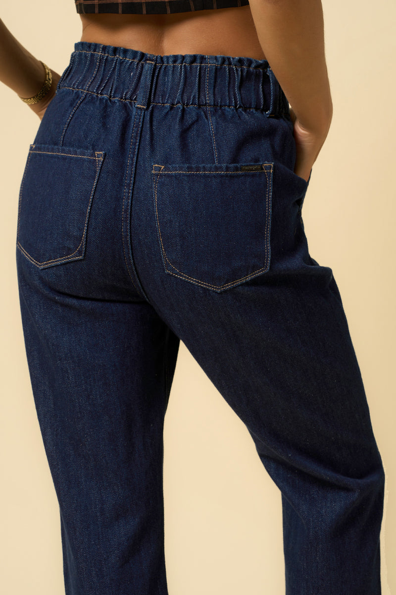 Insane High Waisted Slouchy Denim Pants - Insanegene.com