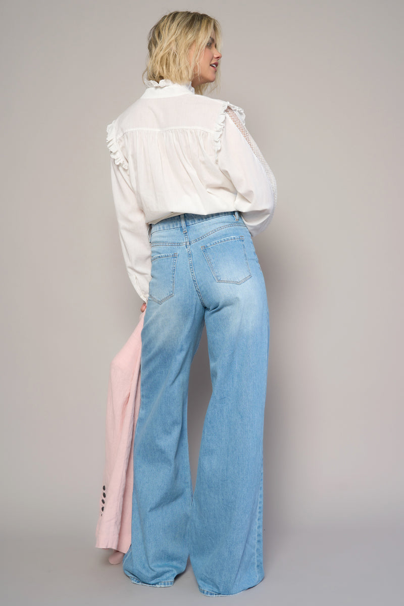 You are Mine High Rise Super Wide Leg Jeans