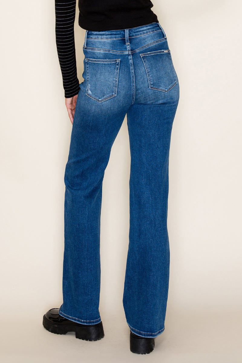 High Rise Relaxed Straight