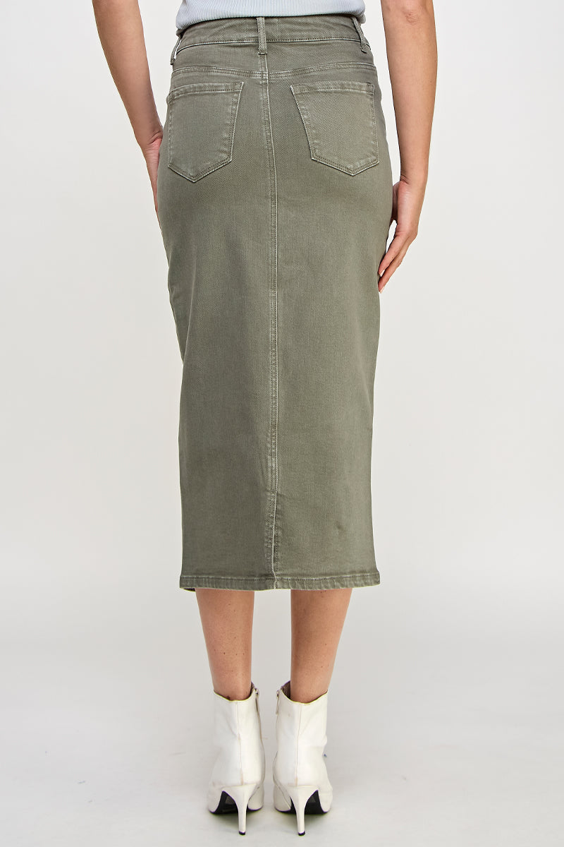 CROSSOVER MIDI SKIRT