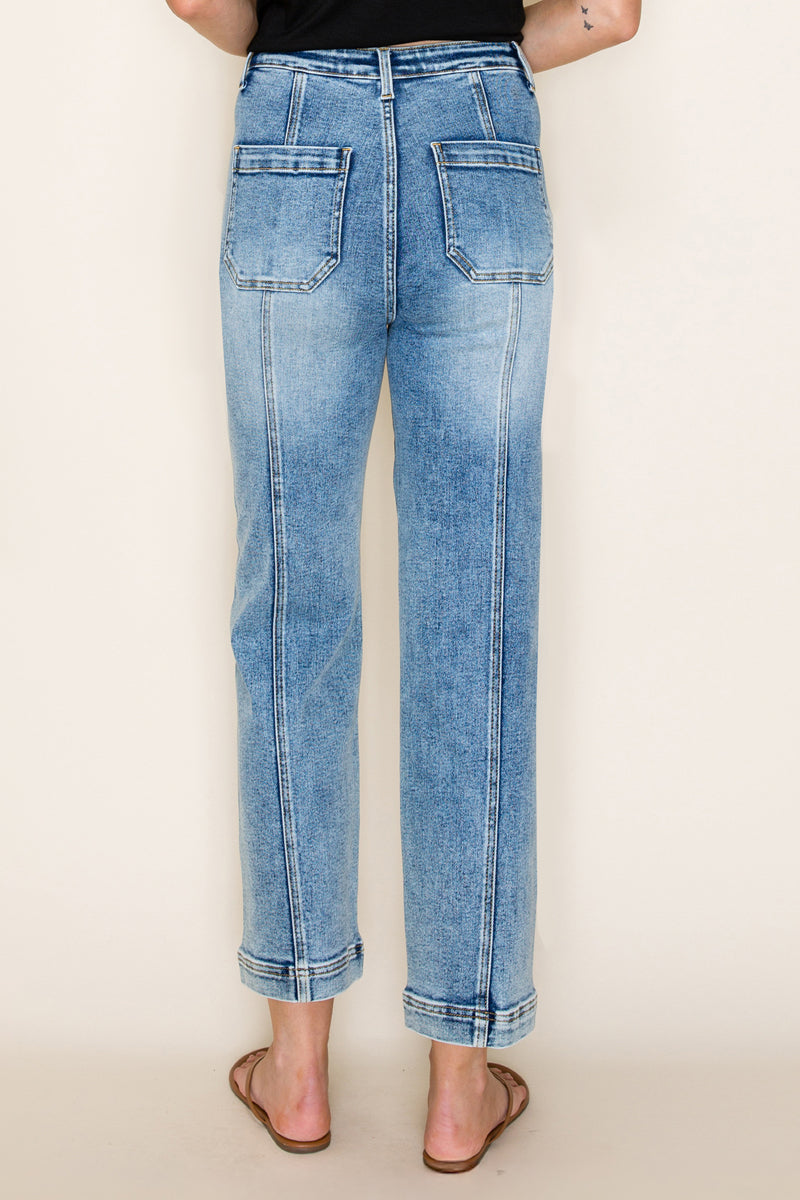 HIGH RISE CROP STRAIGHT