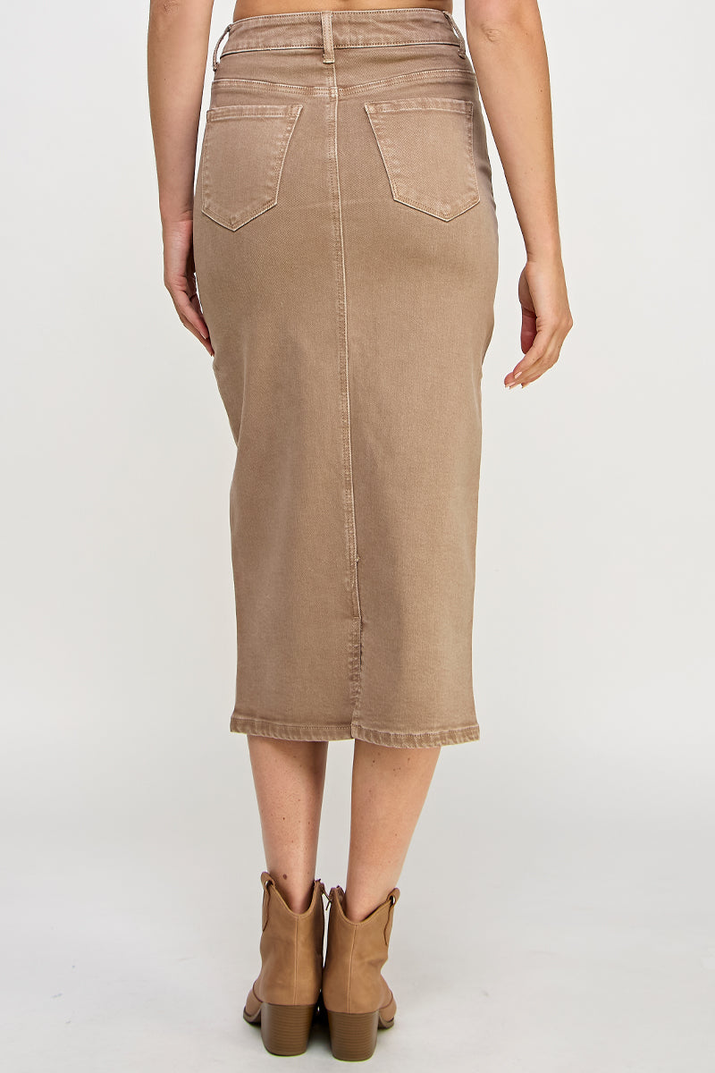 CROSSOVER MIDI SKIRT