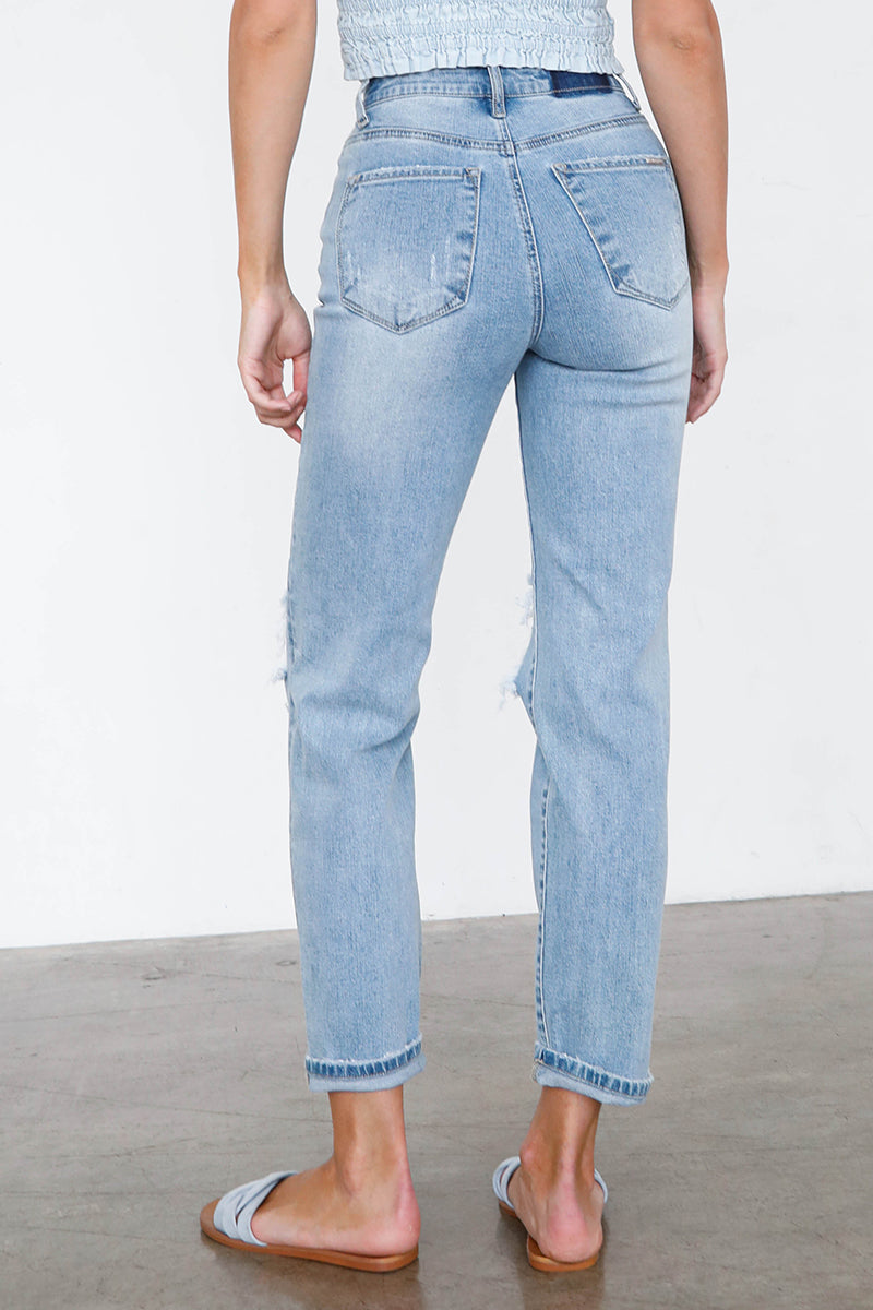 Top Choice High Waist Premium Mom Jeans - Insanegene.com