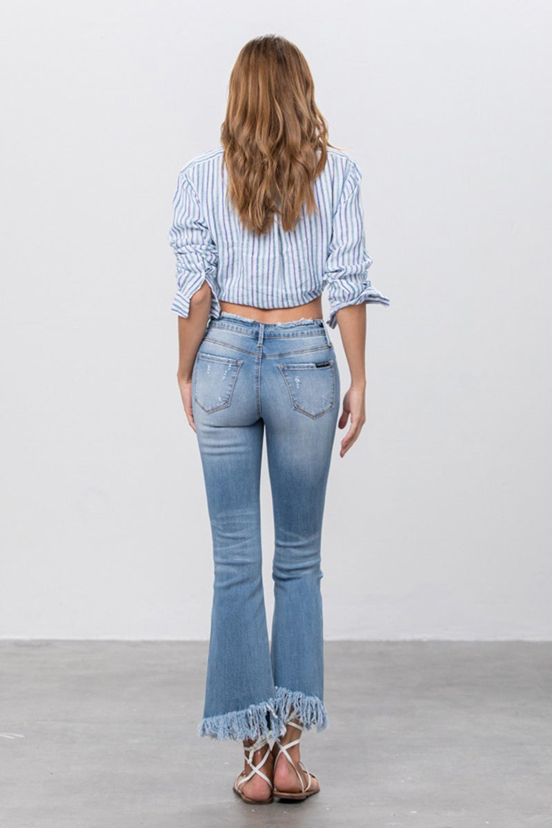 Alessi Crop Flare Jeans - Insanegene.com