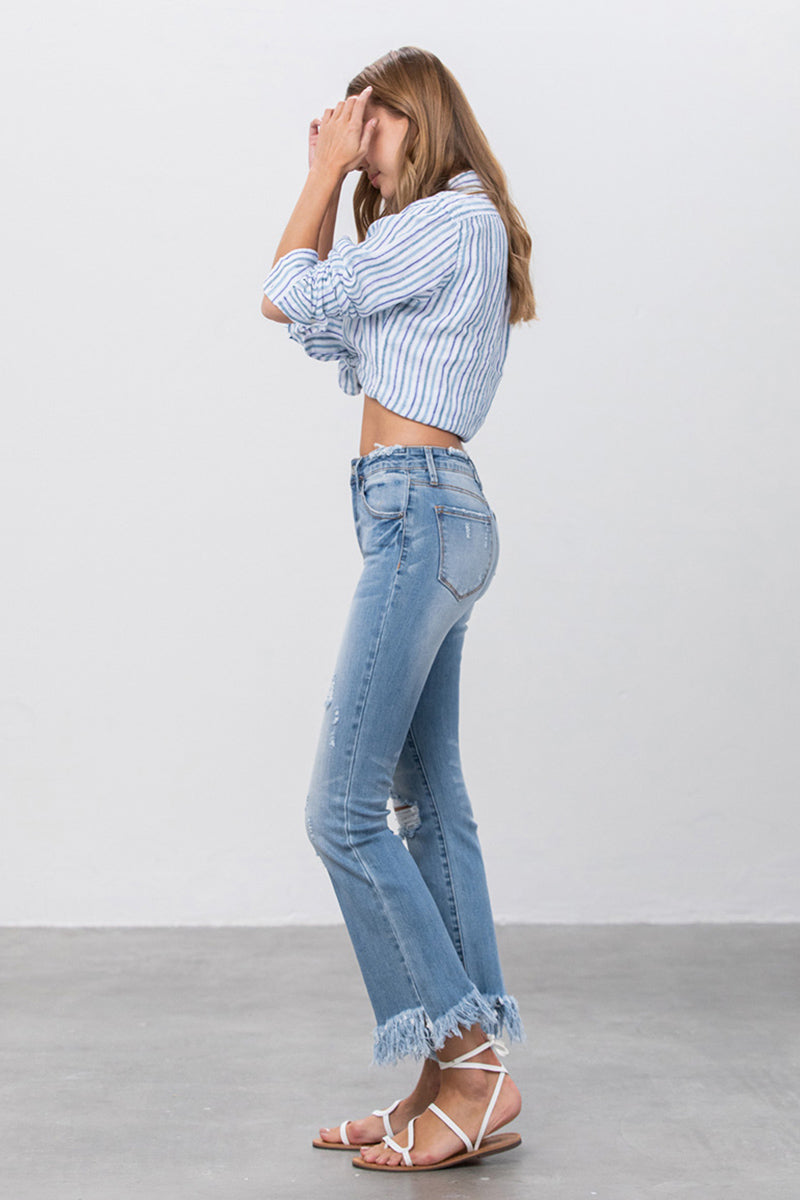 Alessi Crop Flare Jeans - Insanegene.com