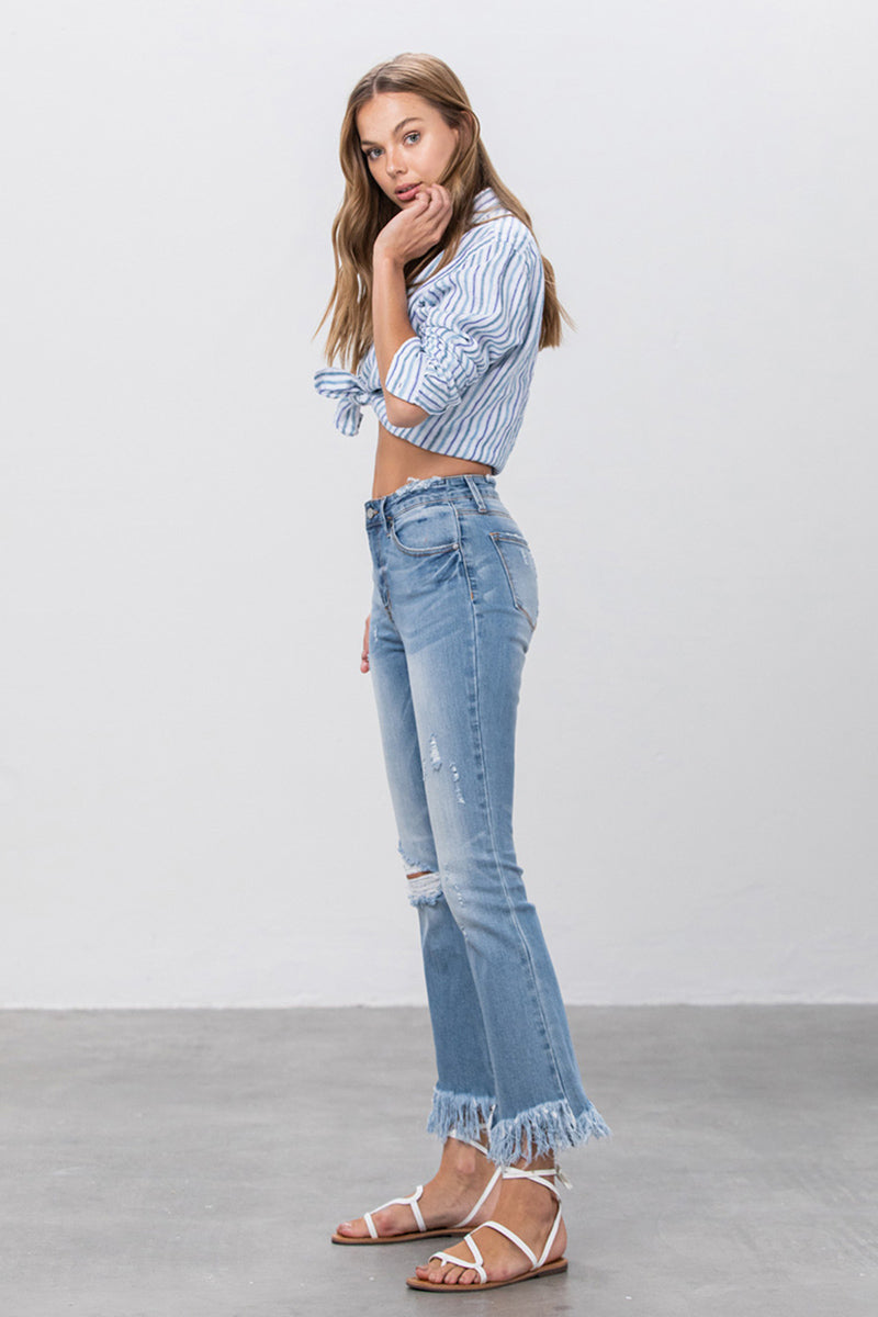 Alessi Crop Flare Jeans - Insanegene.com