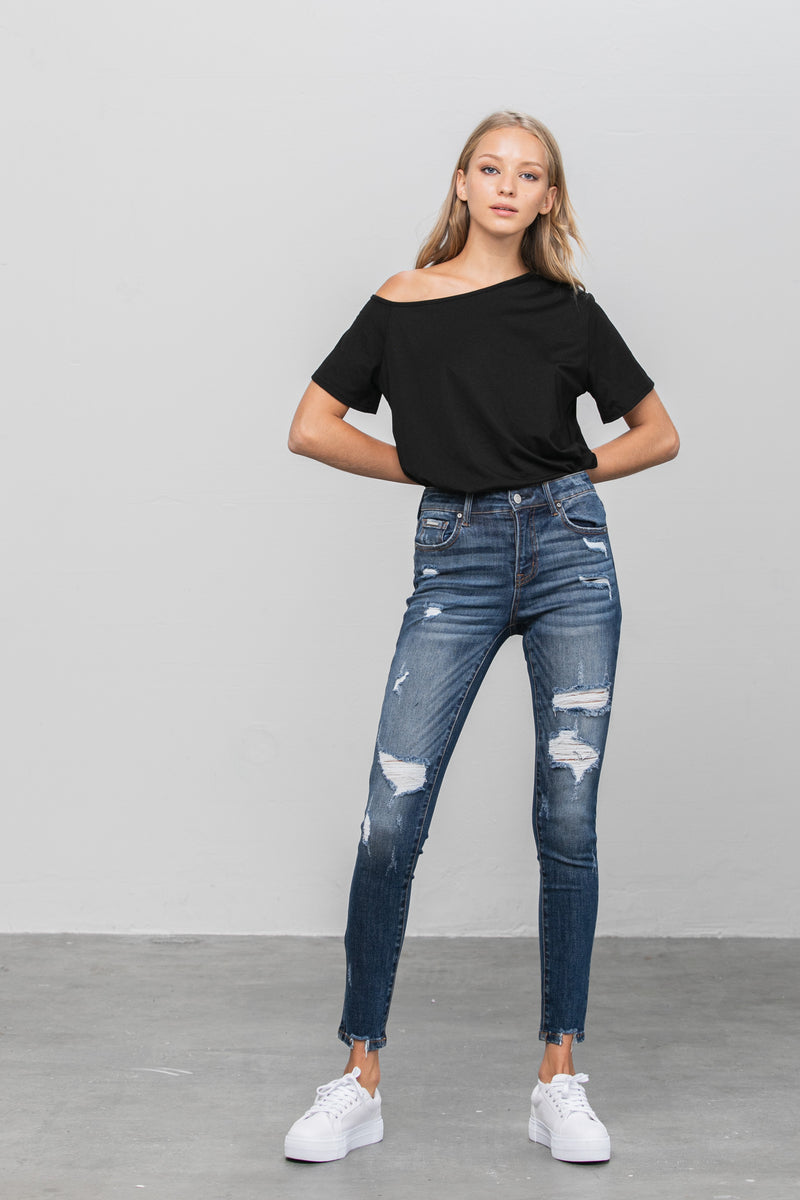 Youknow Ankle Skinny Jeans - Insanegene.com