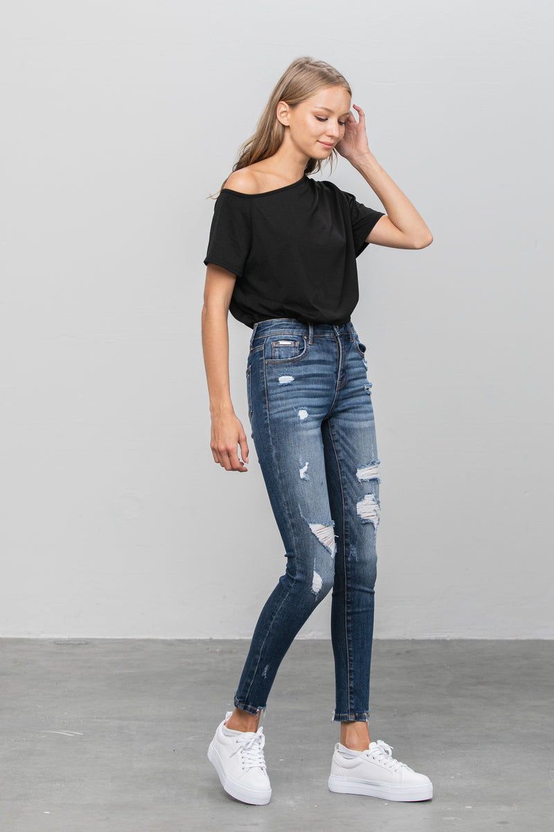 Youknow Ankle Skinny Jeans - Insanegene.com