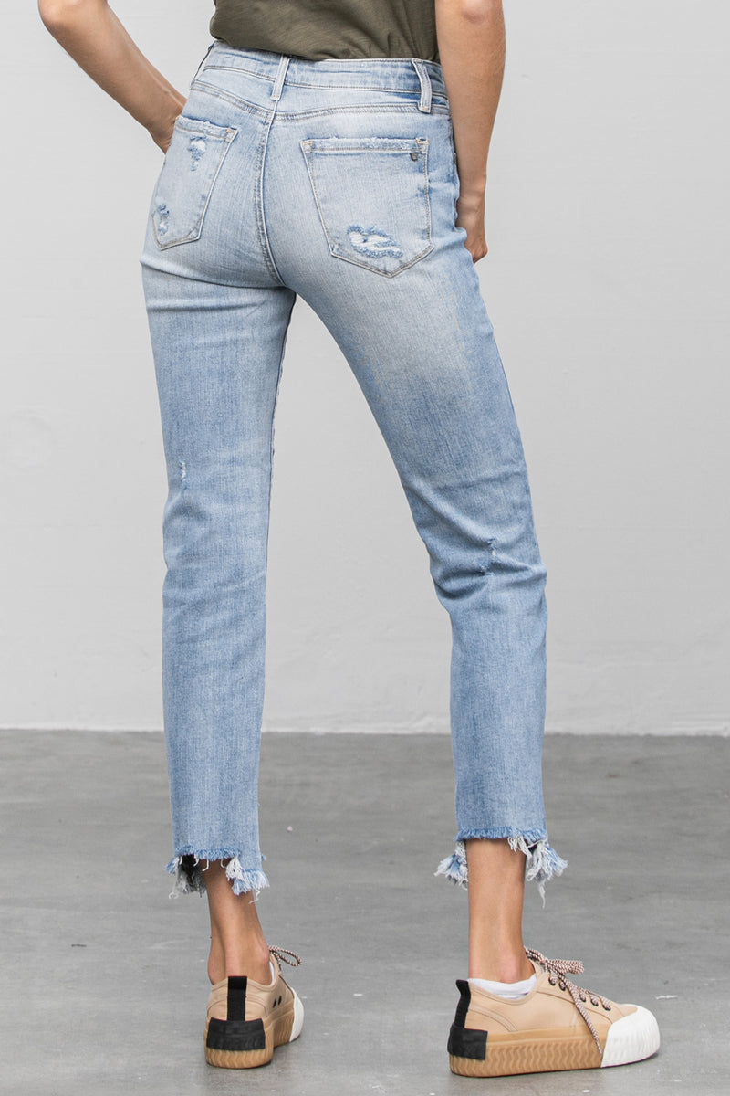 Summer Trail Mid Rise Straight Jeans - Insanegene.com