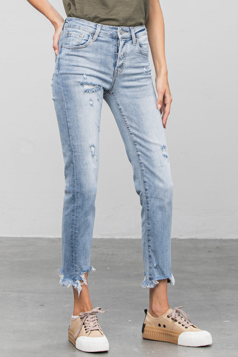 Summer Trail Mid Rise Straight Jeans - Insanegene.com