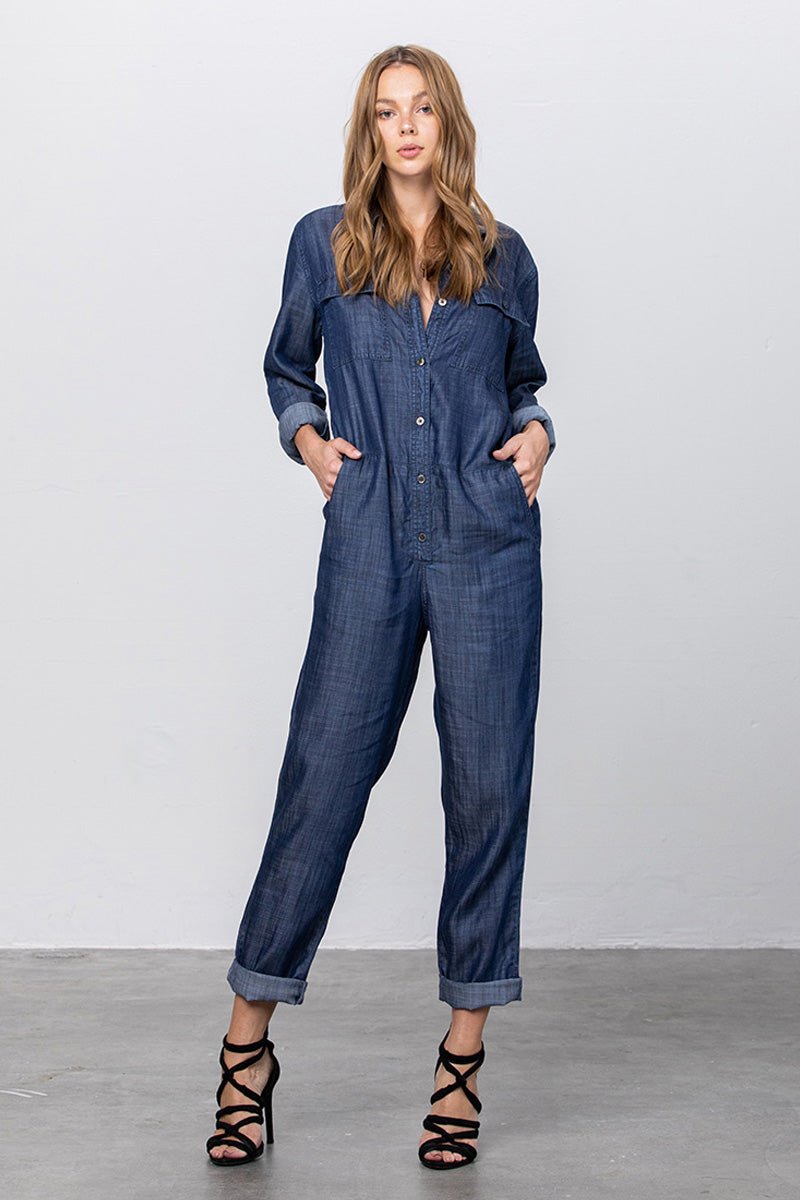 【INCHANT ME】[set] Tencel denim set-up INCHANT ME】[set] Tencel denim set-up (INCHANT ME