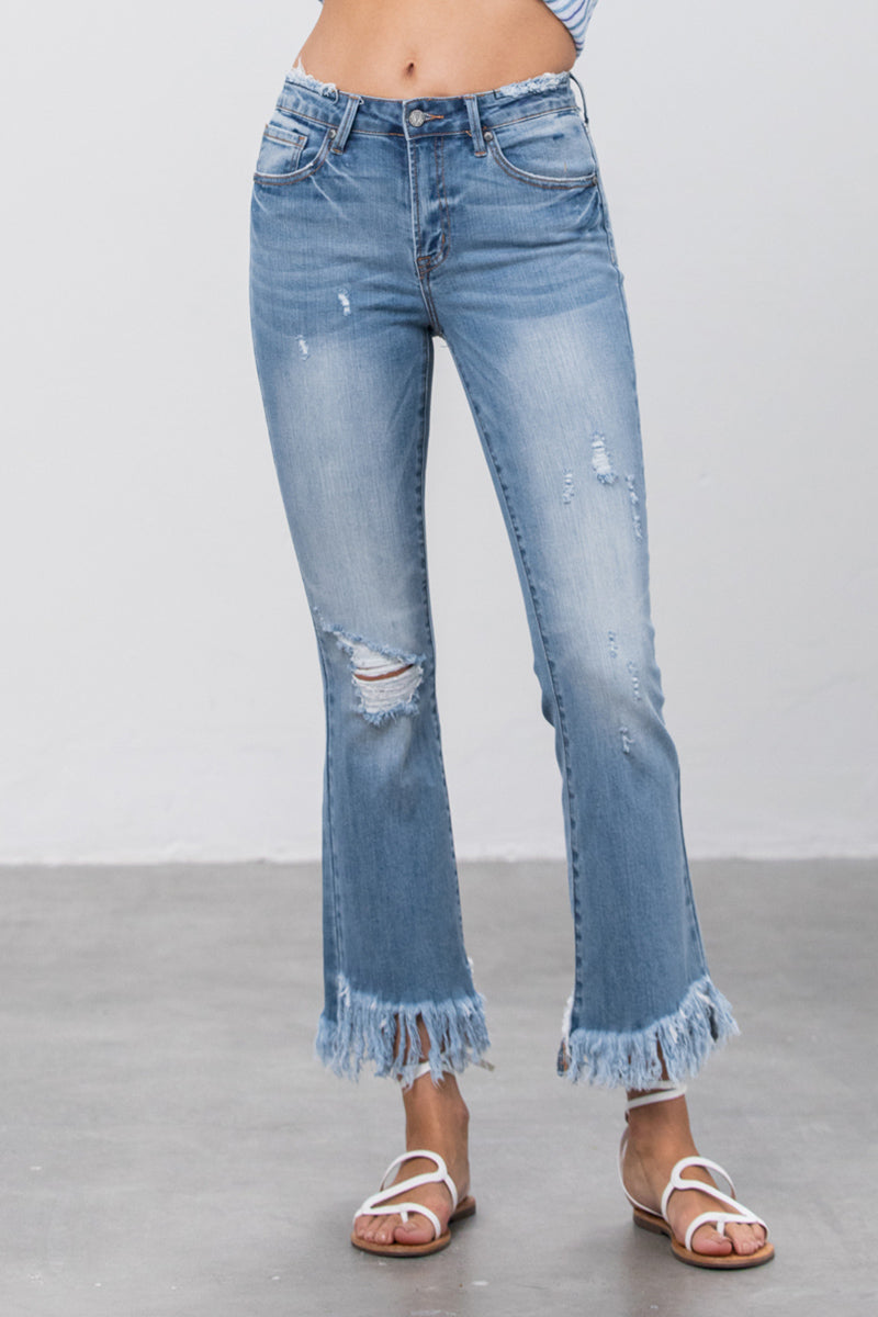 Alessi Crop Flare Jeans - Insanegene.com