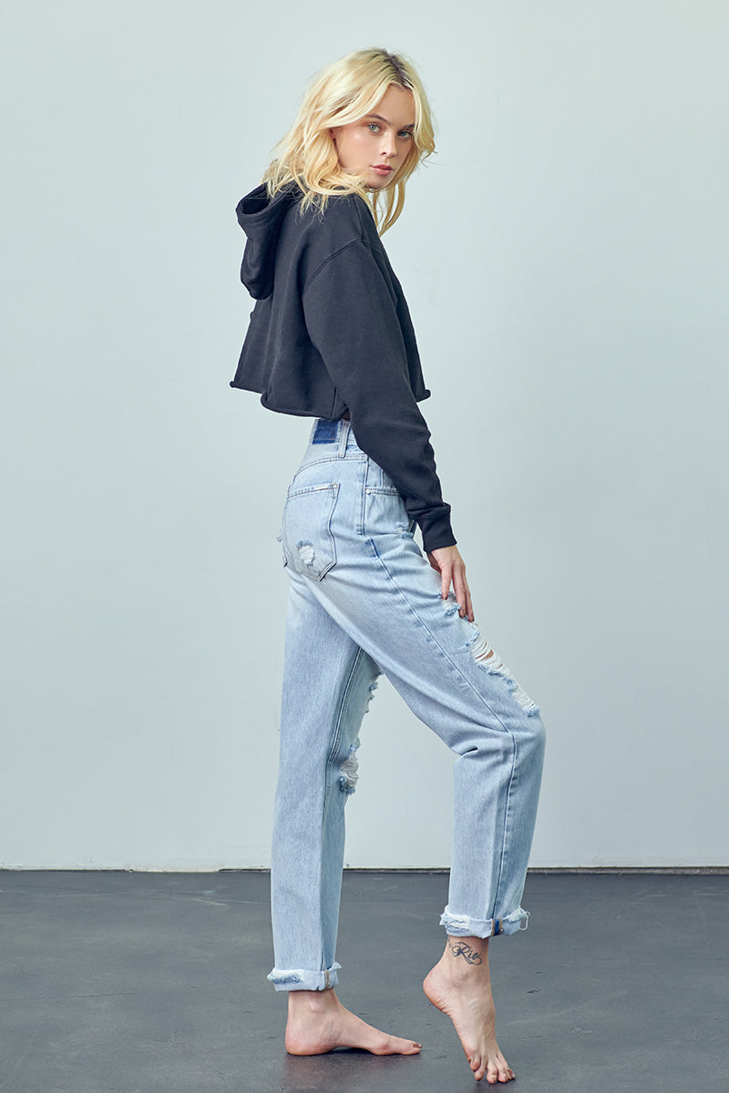 Insane Crossover Boyfriend Jeans - Insanegene.com