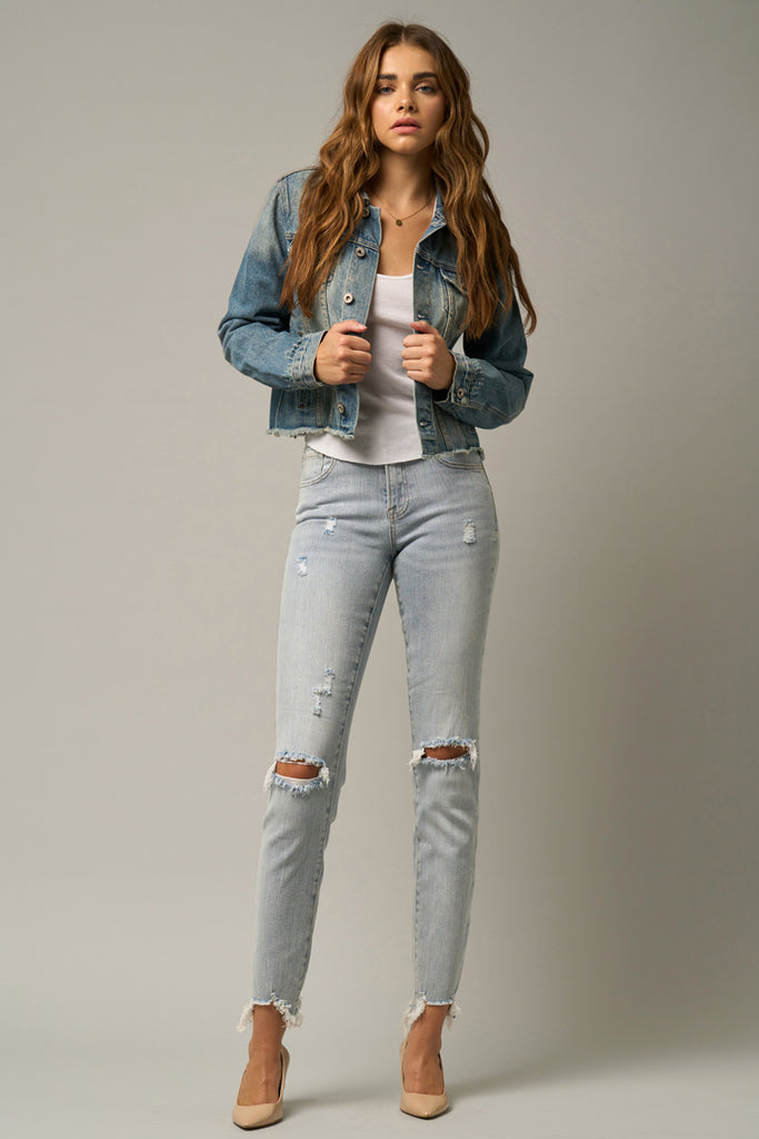 Grace Crop Skinny Jeans - Insanegene.com