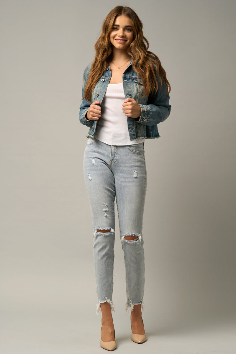 Grace Crop Skinny Jeans - Insanegene.com