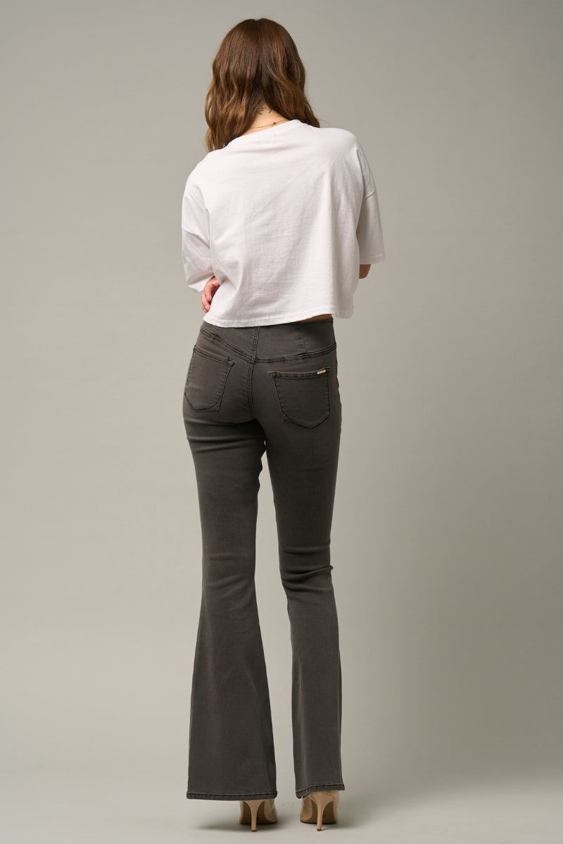 Lauren Banded Flare Jeans - Insanegene.com