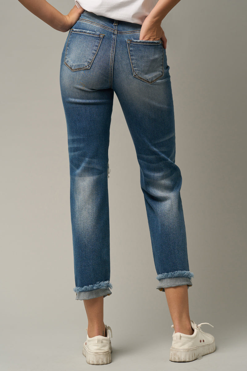 Mid Rise Boyfriend Jeans - Insanegene.com