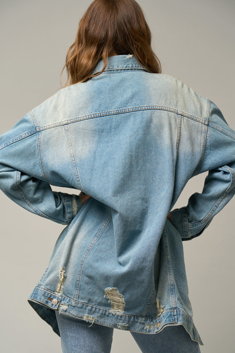 Drop Jacket Drop Shoulder Denim Jackets | Insanegene.com