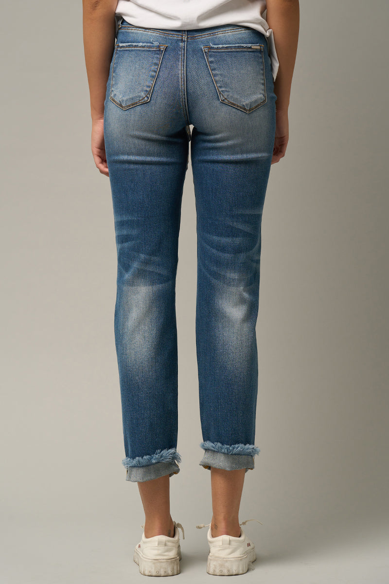 Mid Rise Boyfriend Jeans - Insanegene.com