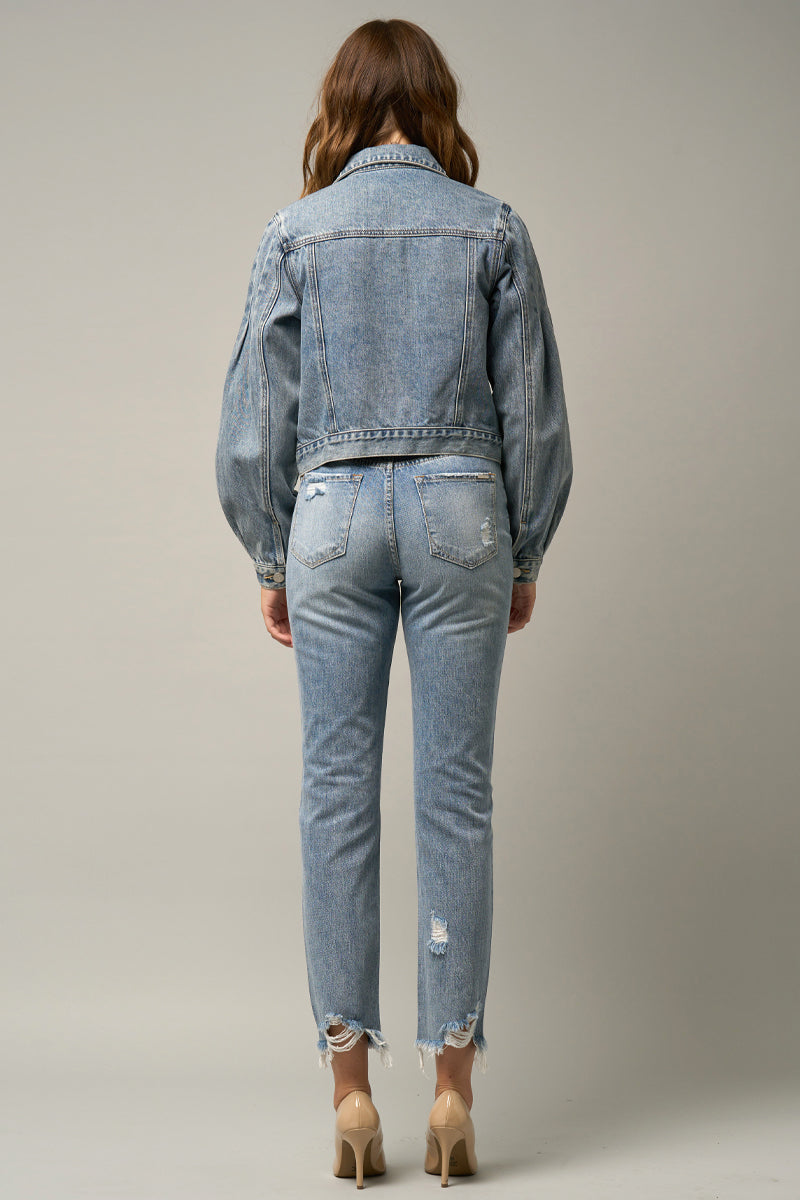 Puff Denim Jacket - Insanegene.com