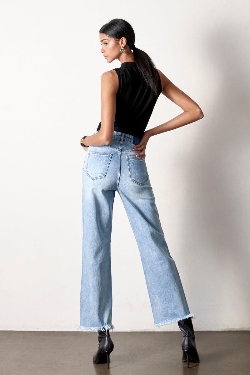 Flip Straight Jeans - Insanegene.com