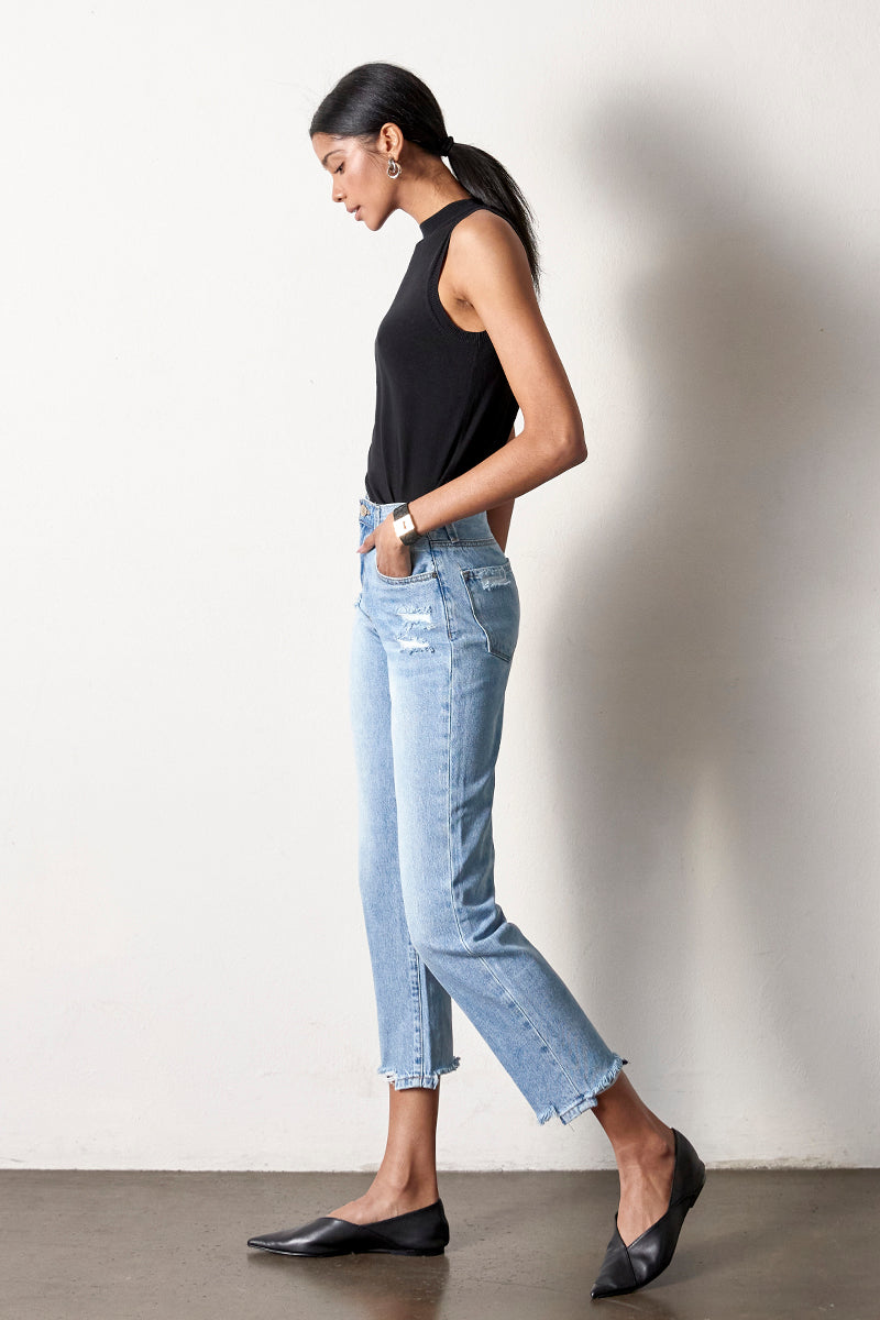High Rise Girlfriend Jeans - Insanegene.com
