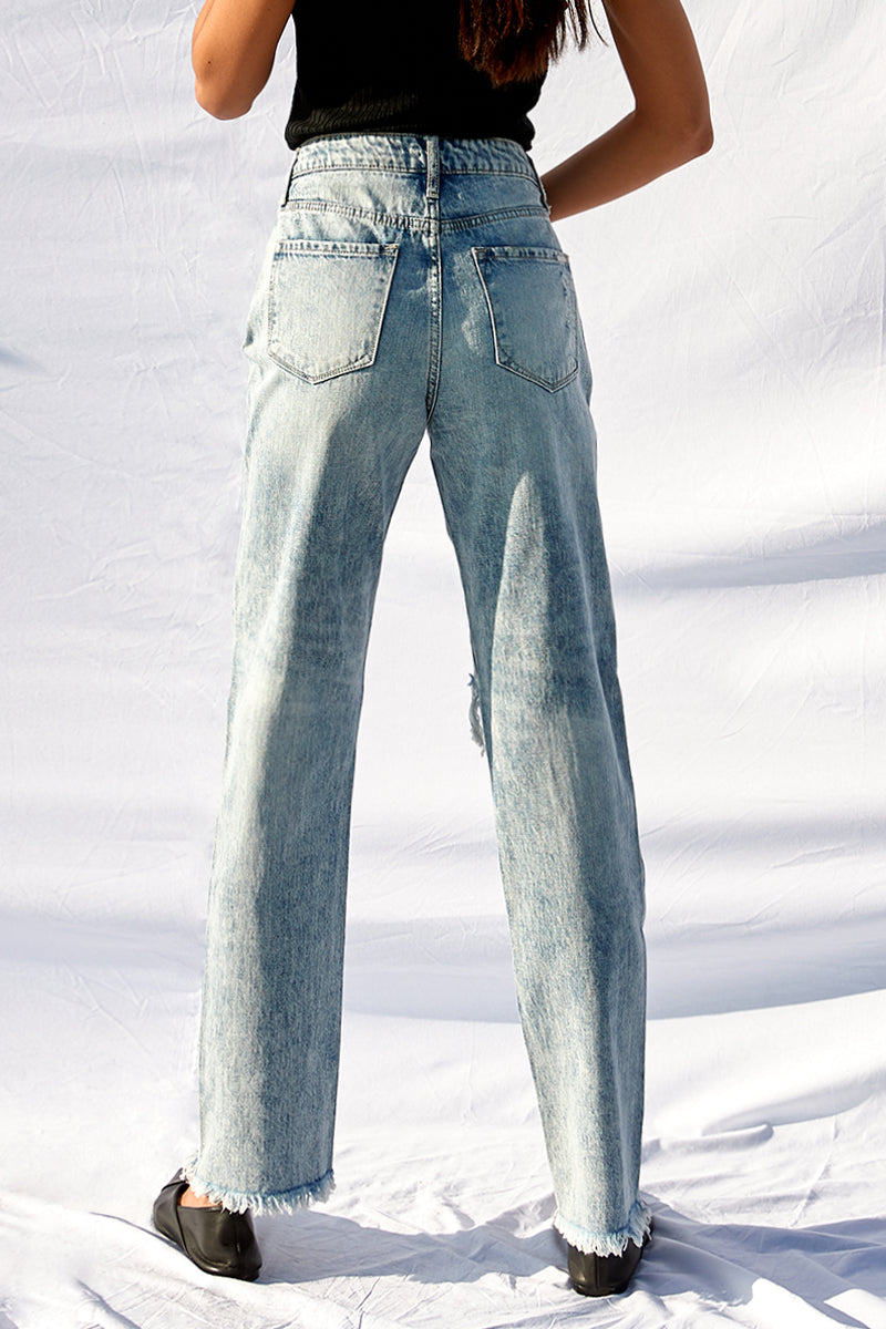 Love Her High Rise Straight Jeans - Insanegene.com