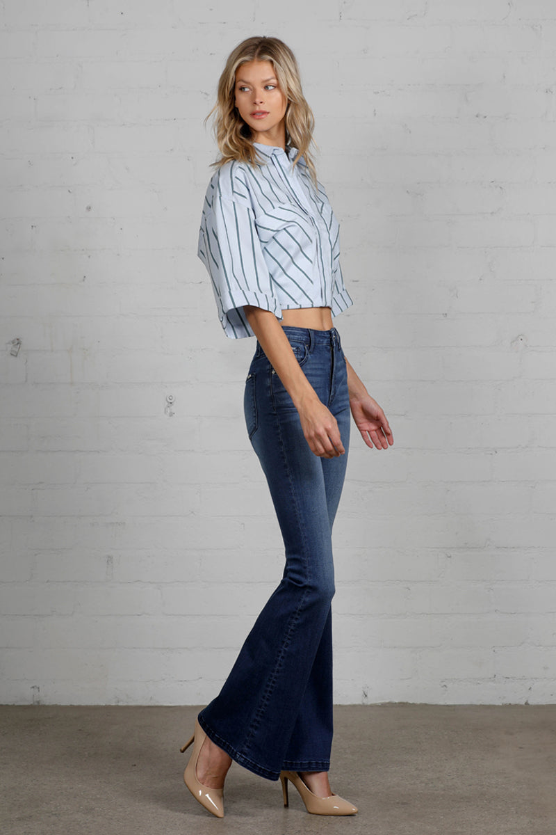 Bella Wide Flare Jeans - Insanegene.com