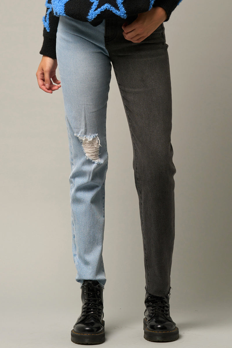 Combo Washed Girlfriend Jeans - Insanegene.com